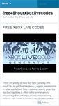 Mobile Screenshot of free48hourxboxlivecodes.wordpress.com