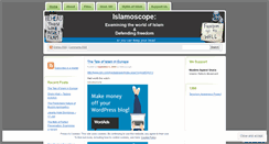 Desktop Screenshot of islamoscope.wordpress.com