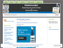 Tablet Screenshot of islamoscope.wordpress.com