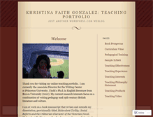 Tablet Screenshot of khristinagonzalez.wordpress.com