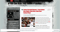 Desktop Screenshot of ifyoucanreadthisthankateacher.wordpress.com