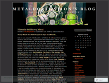 Tablet Screenshot of metaldomination.wordpress.com
