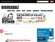 Tablet Screenshot of bigreadaz.wordpress.com