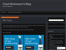 Tablet Screenshot of cmcgreanor.wordpress.com