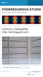 Mobile Screenshot of poderesunidosstudio.wordpress.com