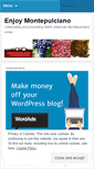 Mobile Screenshot of enjoymontepulciano.wordpress.com