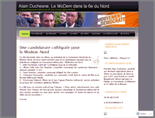 Tablet Screenshot of alainduchesne.wordpress.com