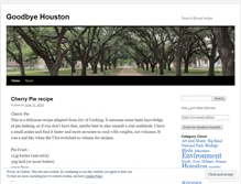 Tablet Screenshot of goodbyehouston.wordpress.com