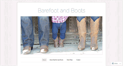 Desktop Screenshot of barefootandboots.wordpress.com