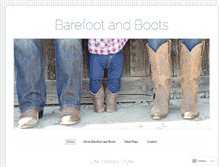 Tablet Screenshot of barefootandboots.wordpress.com