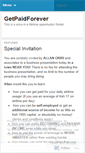 Mobile Screenshot of getpaidforever.wordpress.com