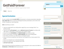 Tablet Screenshot of getpaidforever.wordpress.com