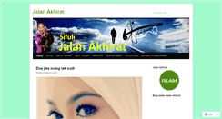 Desktop Screenshot of jalanakhirat.wordpress.com