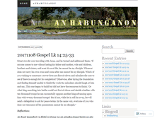 Tablet Screenshot of anhabunganon.wordpress.com