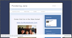 Desktop Screenshot of ponderingjane.wordpress.com