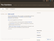 Tablet Screenshot of outridersmedia.wordpress.com