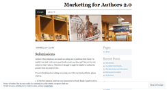 Desktop Screenshot of marketingforauthors.wordpress.com