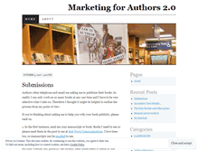 Tablet Screenshot of marketingforauthors.wordpress.com