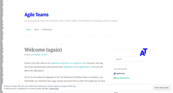 Desktop Screenshot of agileteams.wordpress.com