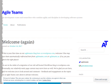 Tablet Screenshot of agileteams.wordpress.com