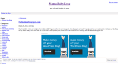 Desktop Screenshot of mamababylove.wordpress.com