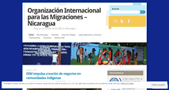 Desktop Screenshot of migracionesnicaragua.wordpress.com