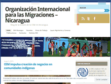 Tablet Screenshot of migracionesnicaragua.wordpress.com