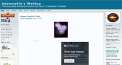 Desktop Screenshot of adamswife.wordpress.com
