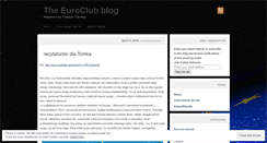 Desktop Screenshot of europeanclubsp42.wordpress.com