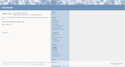 Desktop Screenshot of lilysarah.wordpress.com