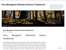 Tablet Screenshot of caramengatasikolestrolsecaratradisional02.wordpress.com