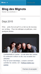 Mobile Screenshot of lesmignots.wordpress.com
