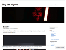 Tablet Screenshot of lesmignots.wordpress.com