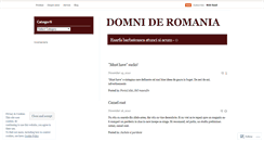 Desktop Screenshot of domnderomania.wordpress.com