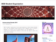 Tablet Screenshot of desistudentorg.wordpress.com