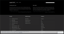 Desktop Screenshot of lulu1315.wordpress.com
