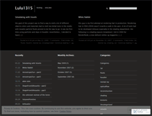 Tablet Screenshot of lulu1315.wordpress.com