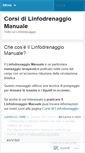 Mobile Screenshot of linfodrenaggio.wordpress.com