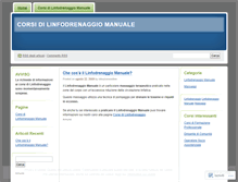 Tablet Screenshot of linfodrenaggio.wordpress.com