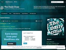 Tablet Screenshot of dosedaily.wordpress.com