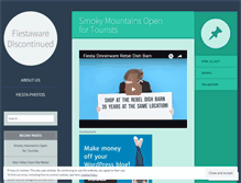 Tablet Screenshot of fiestawarediscontinued.wordpress.com