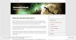 Desktop Screenshot of generaloutlook.wordpress.com