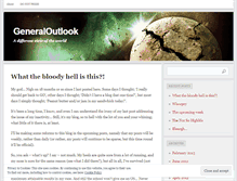 Tablet Screenshot of generaloutlook.wordpress.com