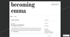 Desktop Screenshot of becomingemma.wordpress.com