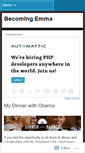 Mobile Screenshot of becomingemma.wordpress.com