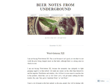 Tablet Screenshot of beernotesfromunderground.wordpress.com