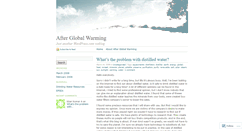 Desktop Screenshot of afterwarming.wordpress.com