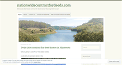 Desktop Screenshot of nationwidecontractfordeeds.wordpress.com