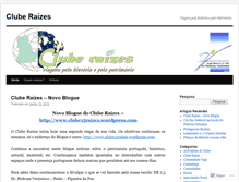 Tablet Screenshot of clube11raizes.wordpress.com