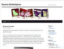 Tablet Screenshot of karensstrikkehjoerne.wordpress.com